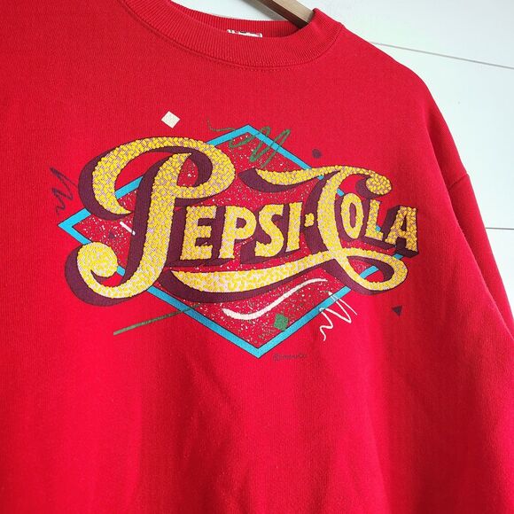 Vtg Pepsi Sweatshirt Pepsi Cola Soda USA Promo Crewneck 80s 1980s Small Retro - Picture 3 of 8